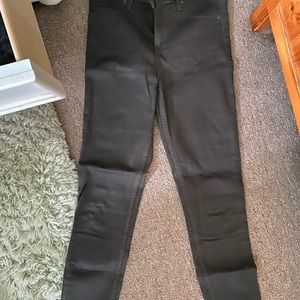 Black/olive matte jeans
